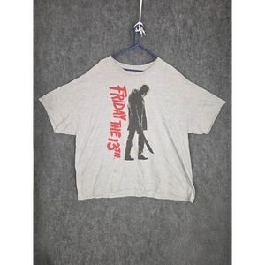 Friday The 13th T Shirt Jason Voorhees‎ Horror Movie Graphic Tee 4XL Men Casual